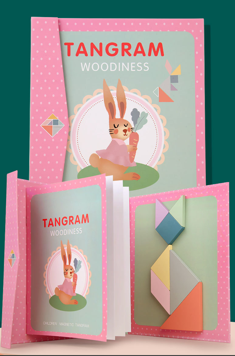 Tangram Magic | Inspire Creativity - Montessori Magnetic Puzzle Book