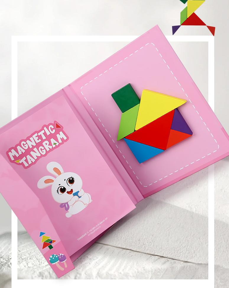 Tangram Magic | Inspire Creativity - Montessori Magnetic Puzzle Book