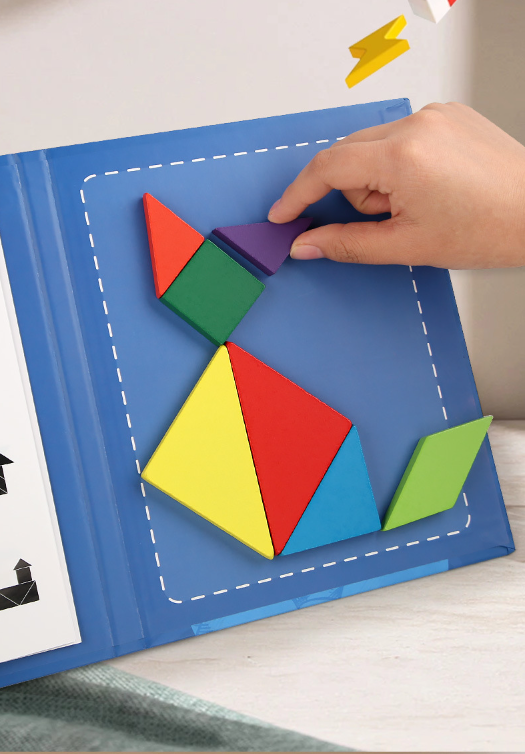 Tangram Magic | Inspire Creativity - Montessori Magnetic Puzzle Book