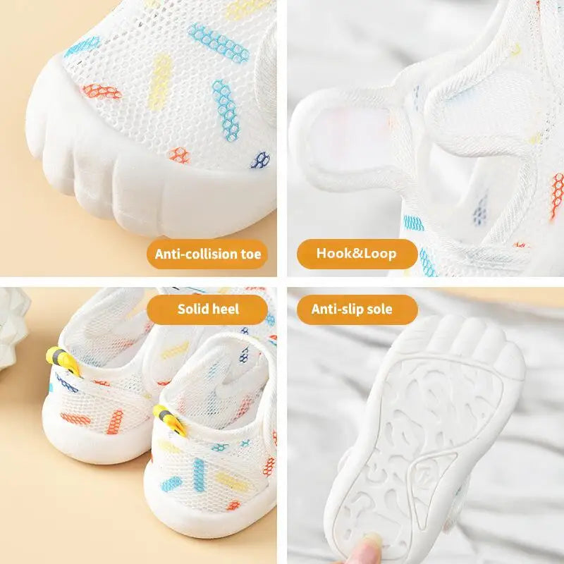 Sandalias de malla transpirables de verano para niños | Suela ligera y suave - Perfectas para los primeros pasos