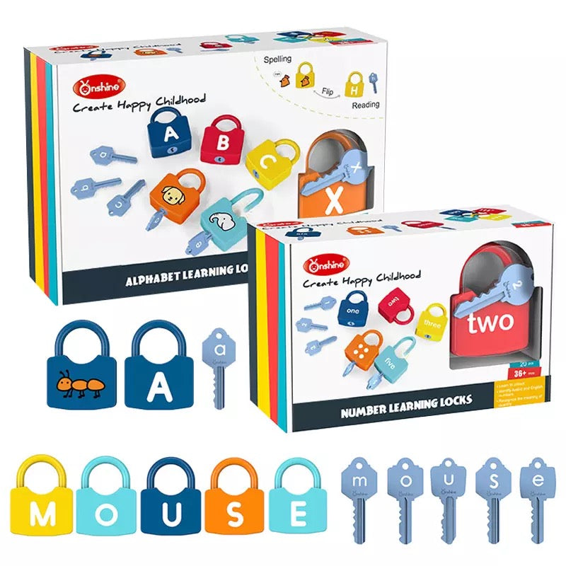 Learn & Play Locks | Stimuleer fijne motoriek - Creatief slotenspel voor peuters