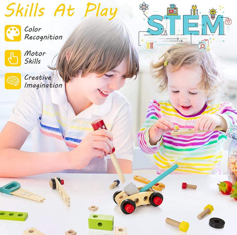 EcoToys™ BuildiTool | Stimuleer creativiteit en probleemoplossing - Kinder Toolkit