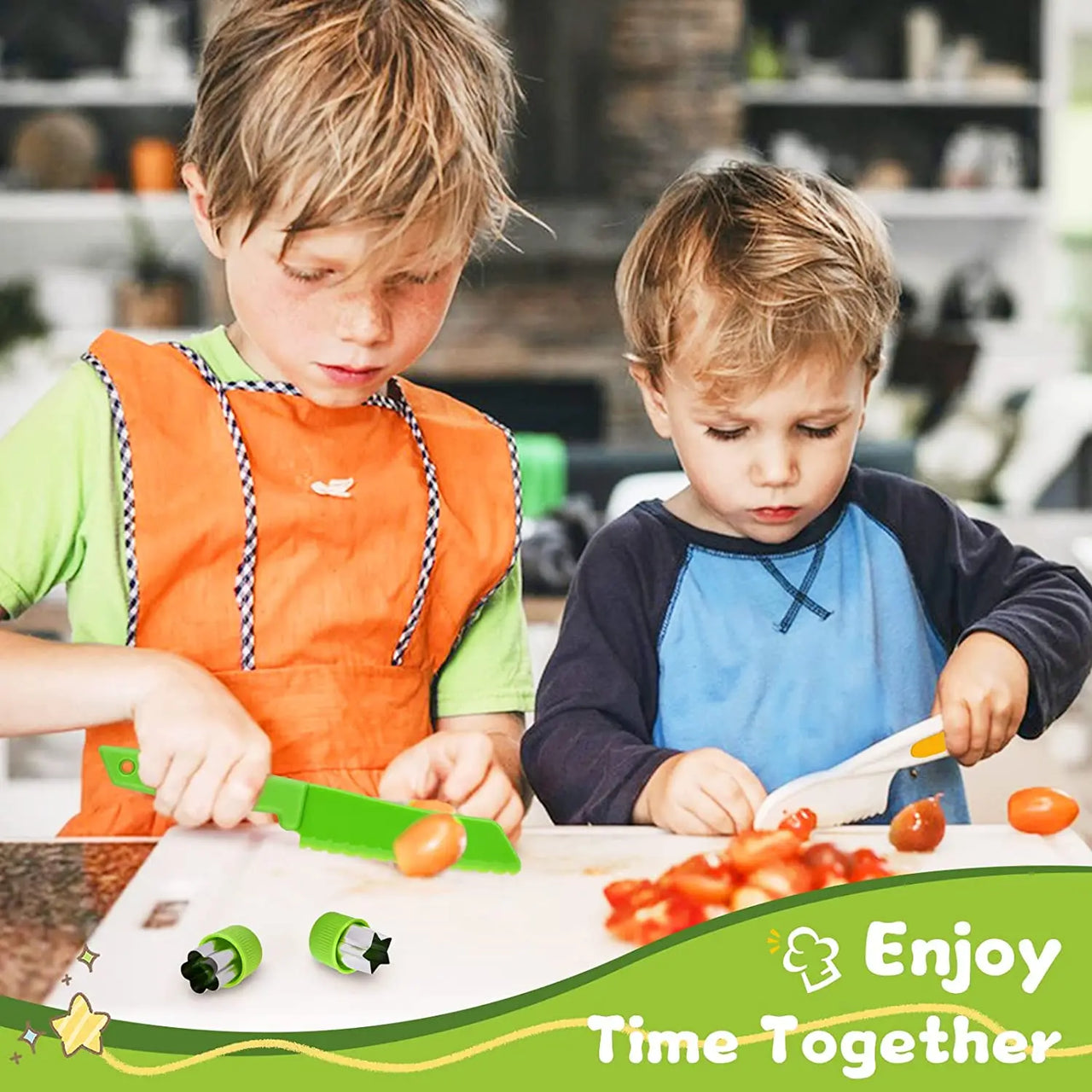 Kleine Chef Set | Sicher kochen, großer Spaß - Montessori Küchenhilfen für Kinder
