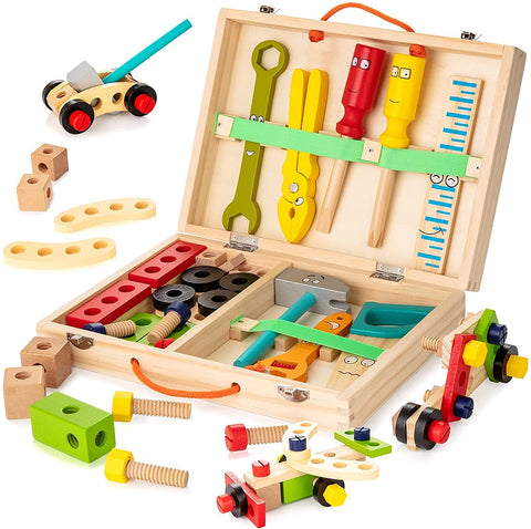 EcoToys™ BuildiTool | Stimuleer creativiteit en probleemoplossing - Kinder Toolkit