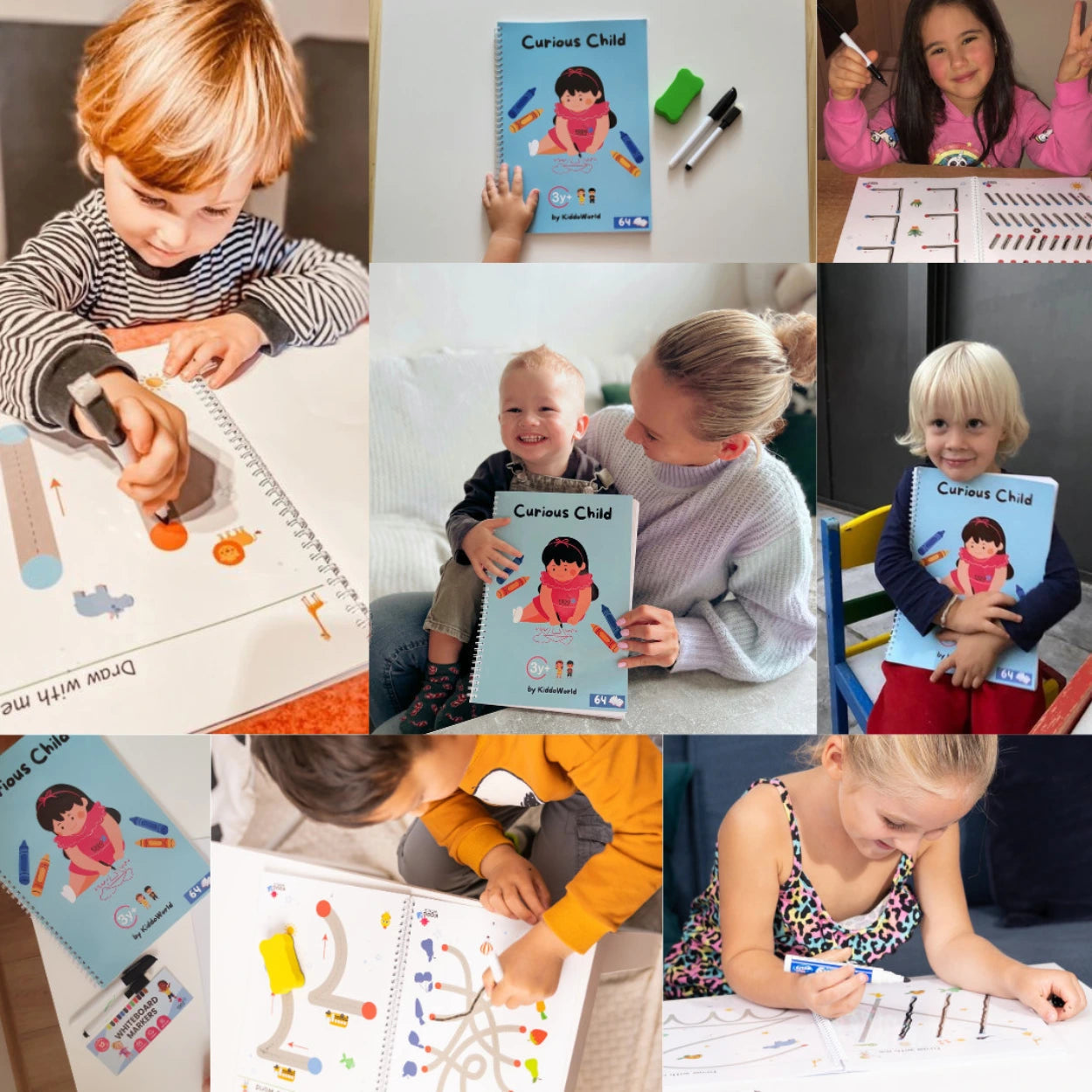 Jouets Montessori pour enfants | Apprendre et s'amuser - Cahier d'exercices Wonder Pages