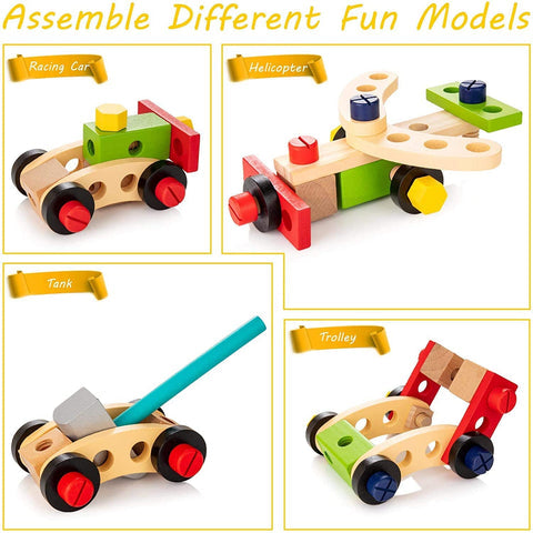 EcoToys™ BuildiTool | Stimuleer creativiteit en probleemoplossing - Kinder Toolkit