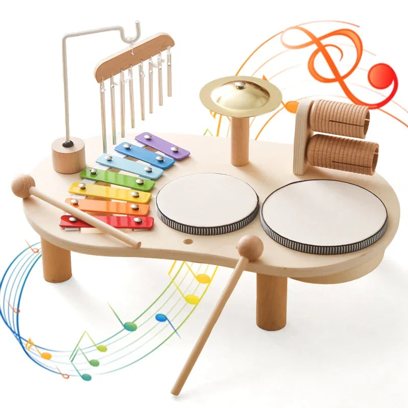 Houten Baby Muziekinstrumenten | Stimuleer Creativiteit - Perfect Montessori Speelgoed