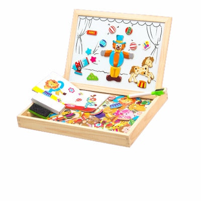 EcoToys™ Creative Playboard | Prikkel de Verbeelding van Uw Kind - Houten Magnetisch Krijtbord