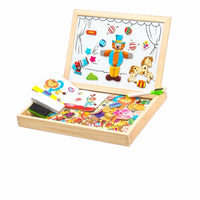 Thumbnail for EcoToys™ Creative Playboard | Prikkel de Verbeelding van Uw Kind - Houten Magnetisch Krijtbord