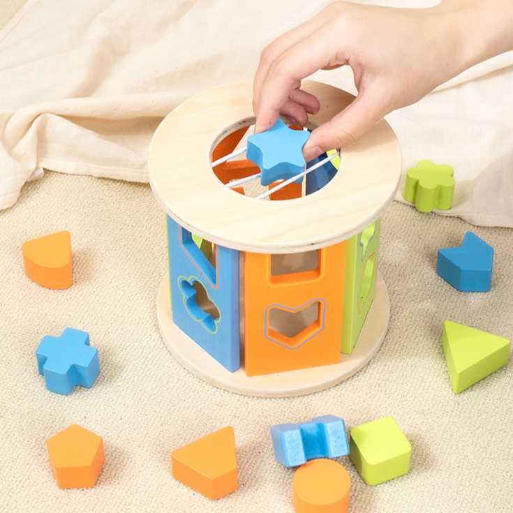 EcoToys WoodBlock PlayCube | Ontwikkel vaardigheden - Educatief houtenspeelgoed