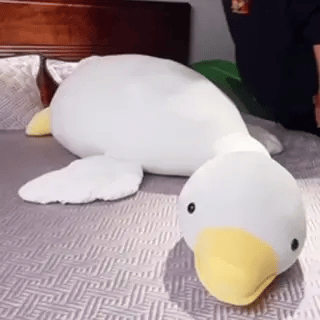 Witte Gans Kussen | Zacht en Knus - Pluche Speelgoed