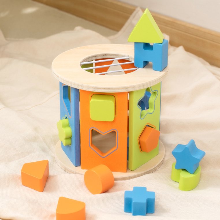 EcoToys WoodBlock PlayCube | Ontwikkel vaardigheden - Educatief houtenspeelgoed