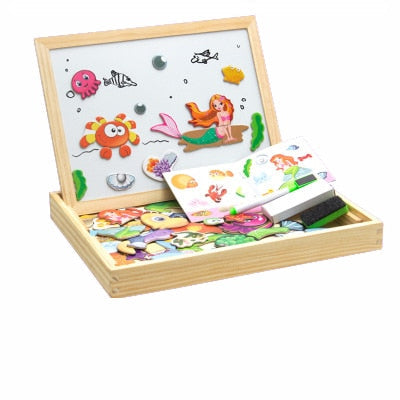 EcoToys™ Creative Playboard | Prikkel de Verbeelding van Uw Kind - Houten Magnetisch Krijtbord