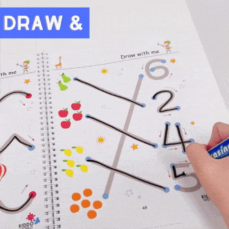 Jouets Montessori pour enfants | Apprendre et s'amuser - Cahier d'exercices Wonder Pages