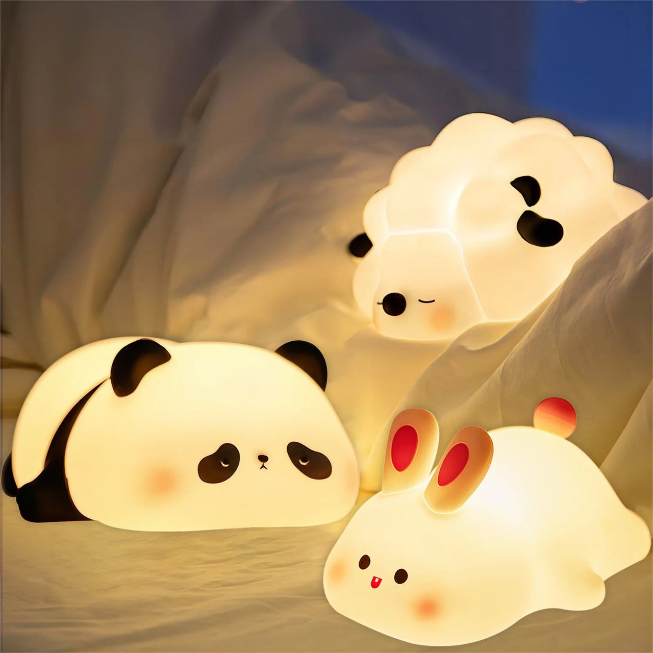 Nachtlampje | Zacht en Dimbaar - Rabbit Lamp voor Kinderen