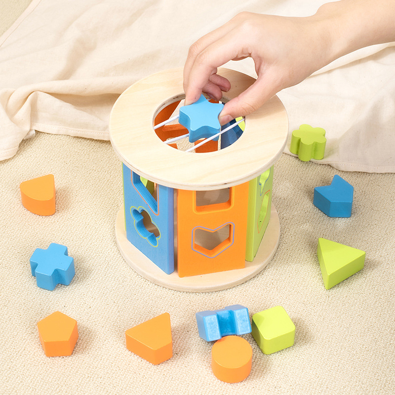 EcoToys WoodBlock PlayCube | Ontwikkel vaardigheden - Educatief houtenspeelgoed