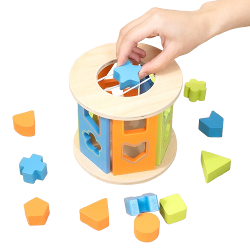 EcoToys WoodBlock PlayCube | Ontwikkel vaardigheden - Educatief houtenspeelgoed