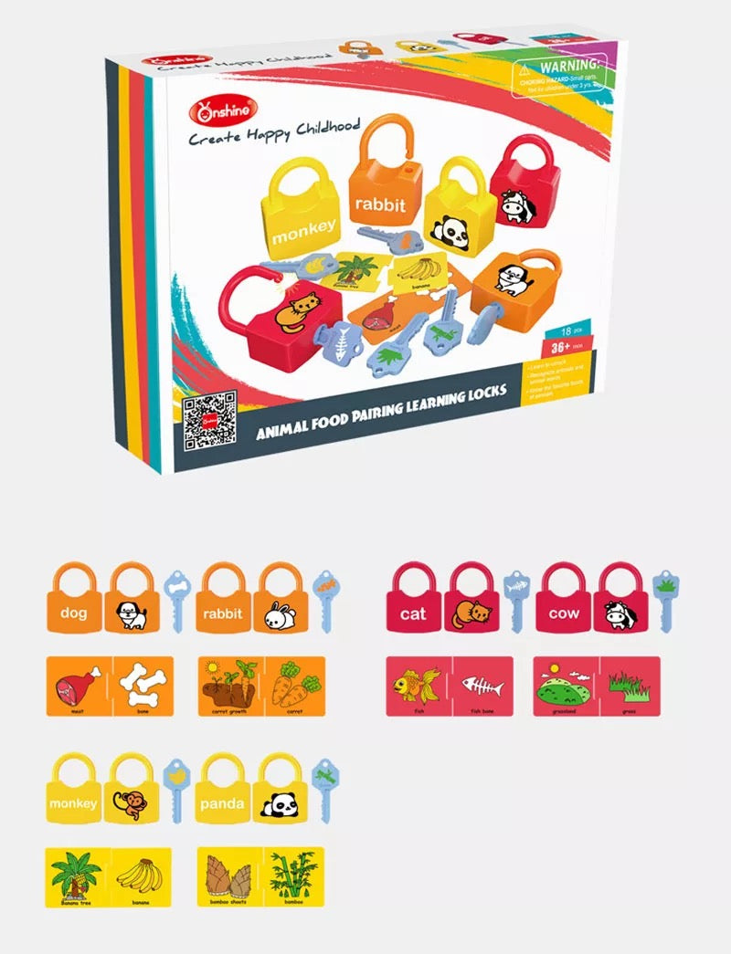 Learn & Play Locks | Stimuleer fijne motoriek - Creatief slotenspel voor peuters