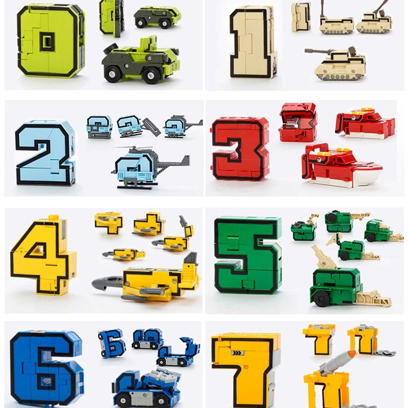 NumberBot | Bouw en leer spelenderwijs - Transformeerbare robotblokken