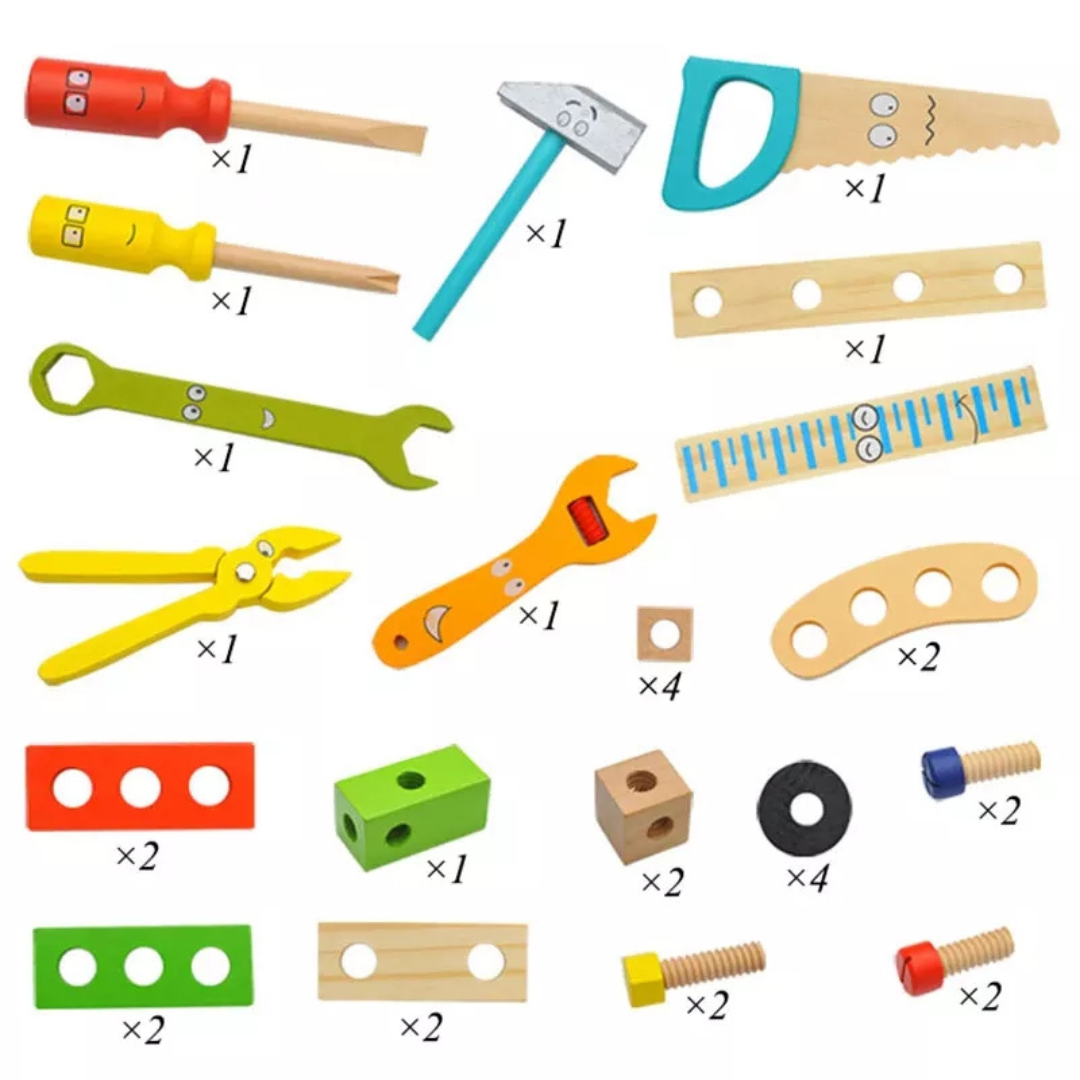 TinyFix Toolbox | Creatieve Ontwikkeling - Educatief gereedschapsspeelgoed voor kinderen