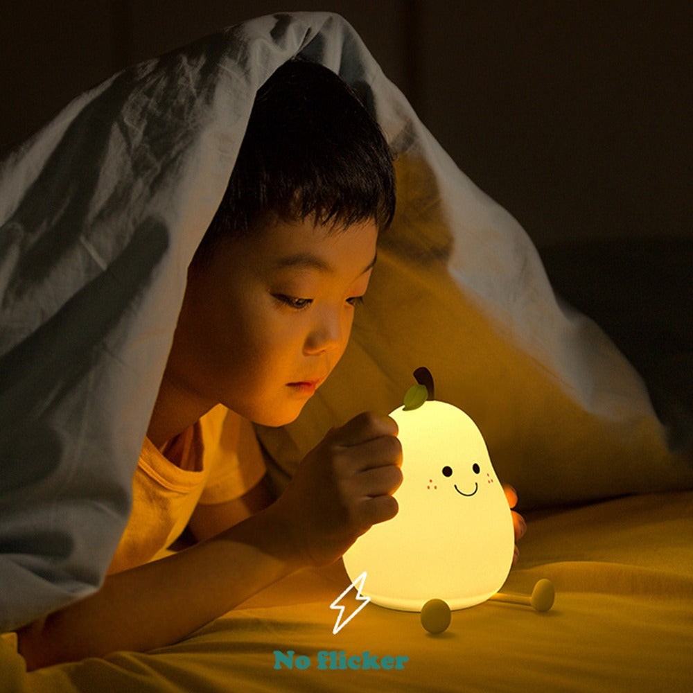 Lámpara nocturna LED pera | Acogedora y recargable por USB - Atenuación y cambio de colores