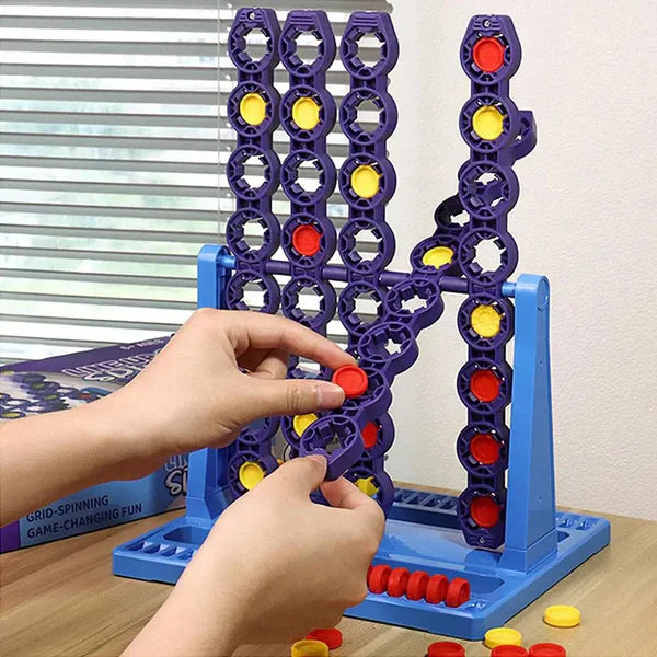 SpinConnect - Strategischer Spielspaß für alle - Brettspiel mit drehender Funktion