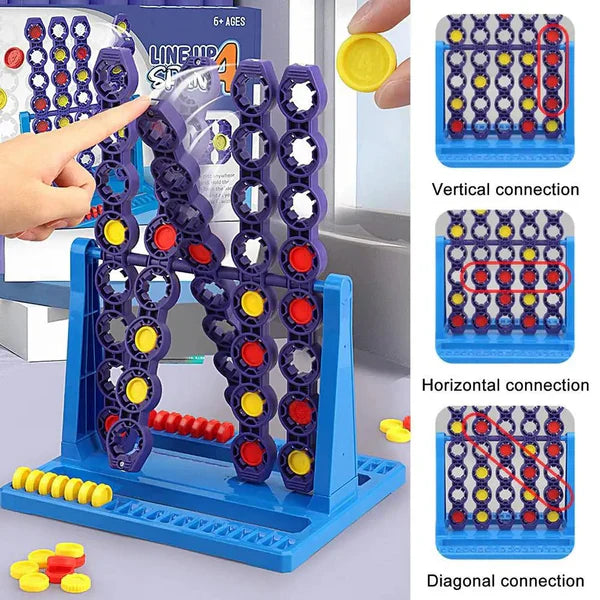SpinConnect - Strategischer Spielspaß für alle - Brettspiel mit drehender Funktion