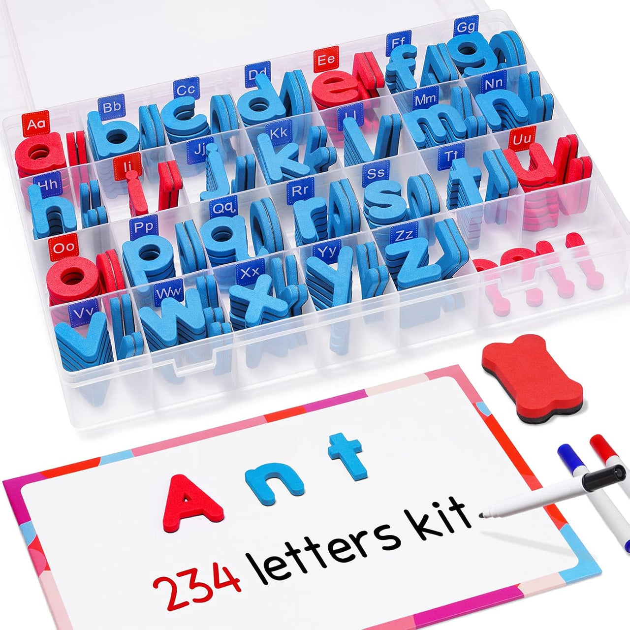 Magnetix Magische Letter Kit | Leer met plezier - 234 Magnetische Letters