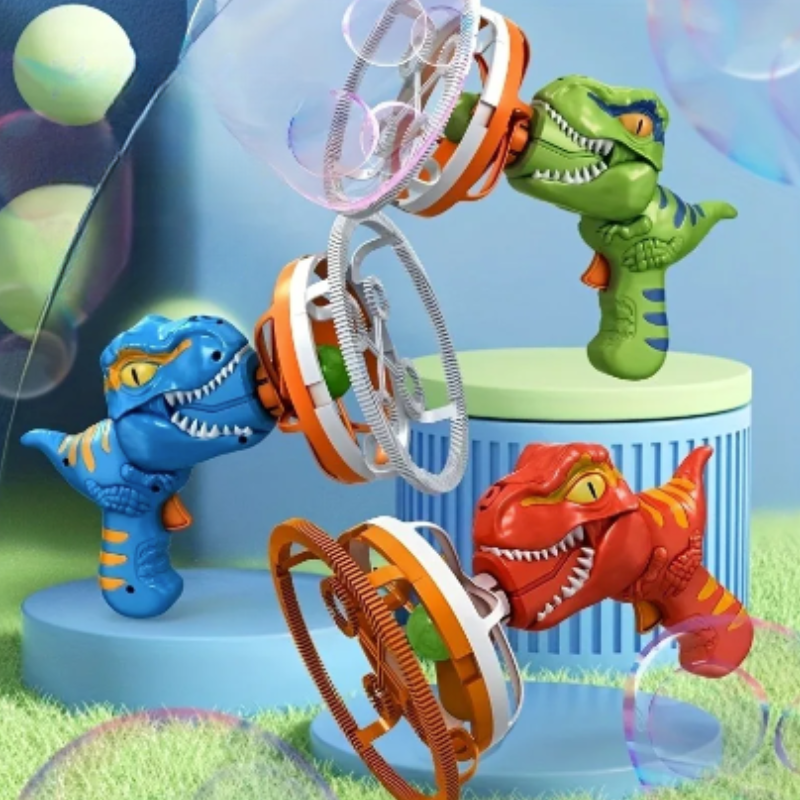 JurassicBubbles | Magischer Spielspaß - Elektrische Dinosaurier Seifenblasenmaschine