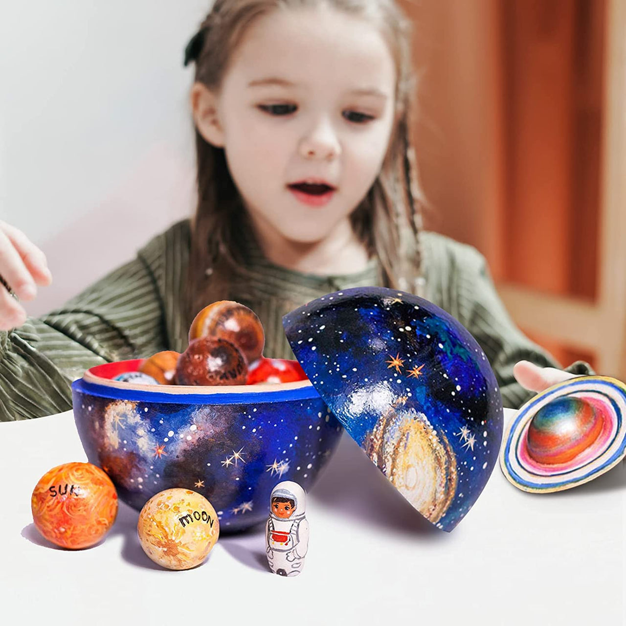 CosmoCraft | Zonnestelsel Beleven - Houten Educatief Speelgoed