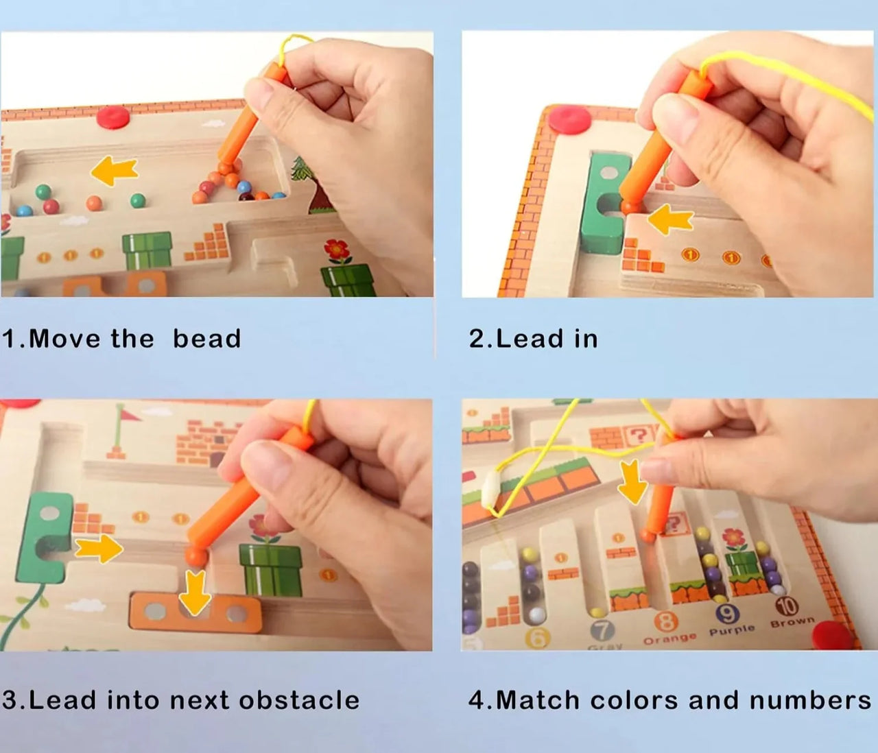 EcoToys LogicMaze | Découvrez et apprenez en jouant - Labyrinthe Montessori et jeu de tri des couleurs