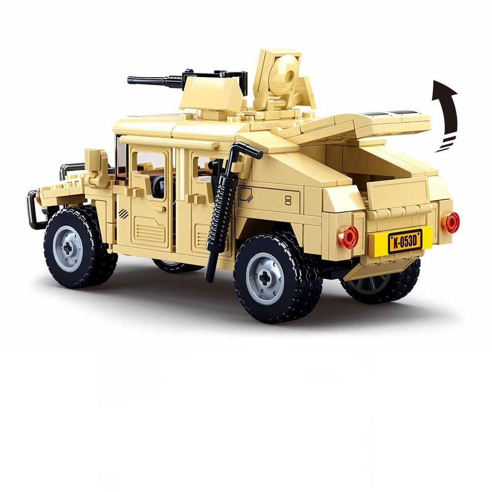 BrickForce Army Truck Hummer H2 | Bouwplezier voor jong en oud - 265 Stenen