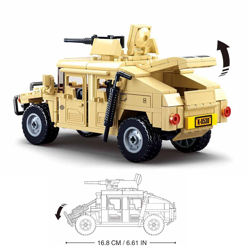 Militaire Humvee Jeep | Realistisch Bouwen - Maak een Militaire Jeep voor Actiefiguren