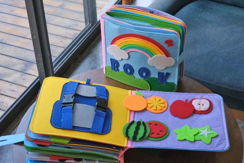 Montessori Peuterschool Drukbord | Speelse Leerervaring voor je Baby - 3D Baby Verhaalboek