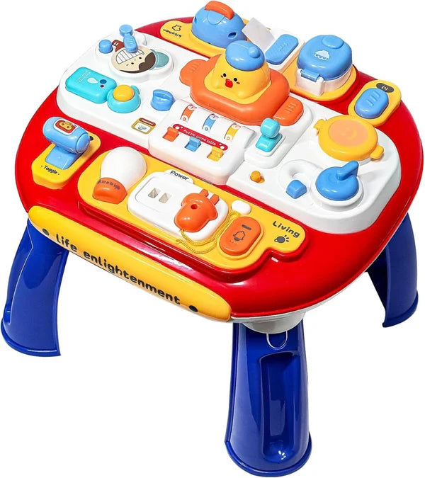 BabyPlay | Lernen und Entdecken mit Freude - Interaktive Aktivitätentisch mit Musik und Licht