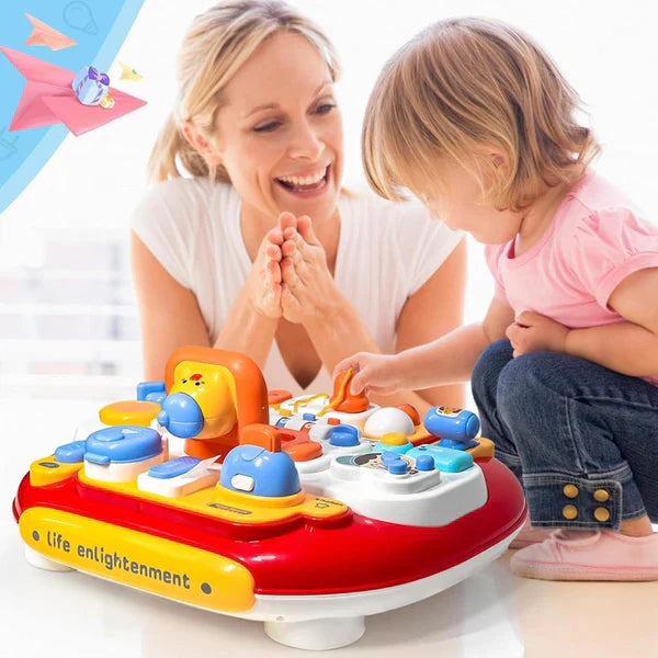 BabyPlay | Lernen und Entdecken mit Freude - Interaktive Aktivitätentisch mit Musik und Licht