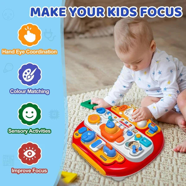 BabyPlay | Lernen und Entdecken mit Freude - Interaktive Aktivitätentisch mit Musik und Licht