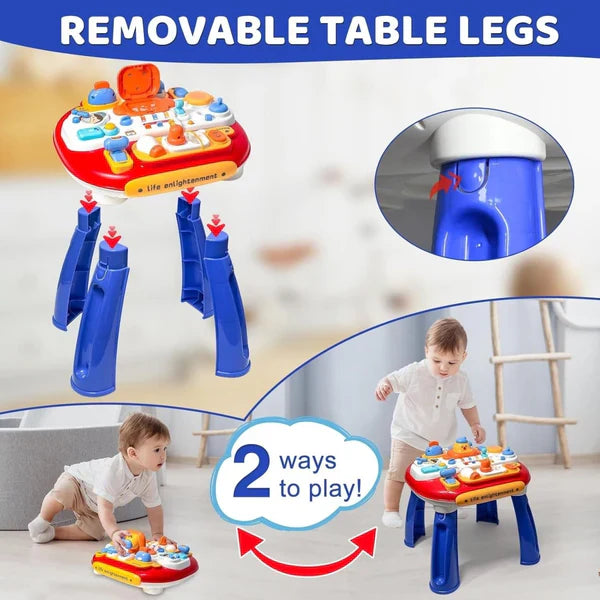 BabyPlay | Lernen und Entdecken mit Freude - Interaktive Aktivitätentisch mit Musik und Licht