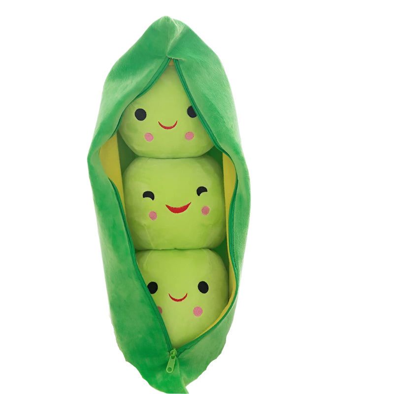 SnugglePea | Guisante abrazable - Guisante gigante de peluche en una vaina