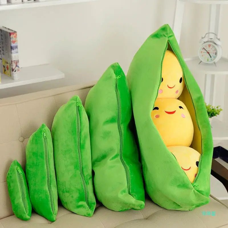 SnugglePea | Guisante abrazable - Guisante gigante de peluche en una vaina