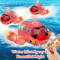 Thumbnail for AquaRacer | Spannend wateravontuur - RC Motorboot met verlichting en sproeifunctie
