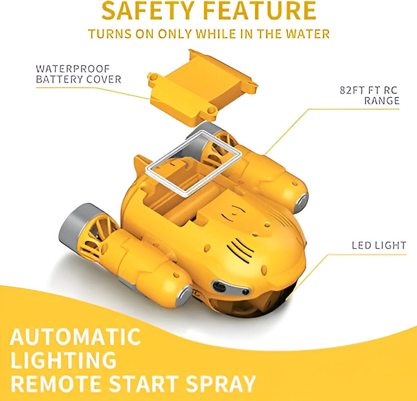 AquaRacer | Spannend wateravontuur - RC Motorboot met verlichting en sproeifunctie
