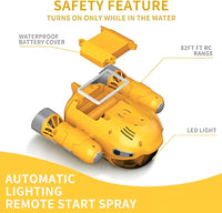 Thumbnail for AquaRacer | Spannend wateravontuur - RC Motorboot met verlichting en sproeifunctie