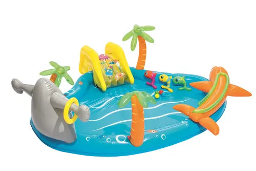 AquaAdventure | Spritzspaß für kleine Entdecker - Aufblasbares Spielbecken