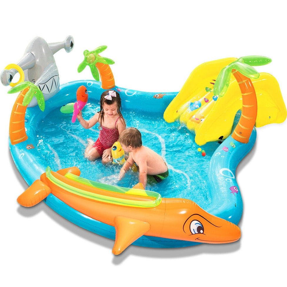 AquaAdventure | Spritzspaß für kleine Entdecker - Aufblasbares Spielbecken