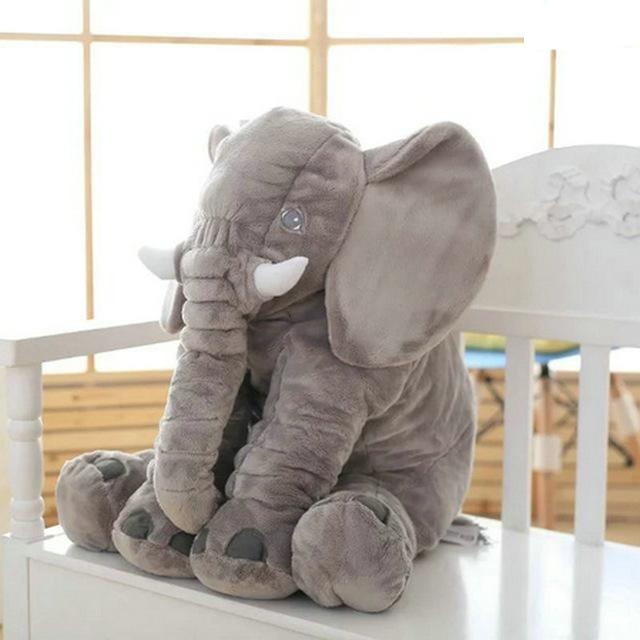 CozyEelephant | Knuffelzacht kussen voor kinderen - Pluche knuffel voor comfort