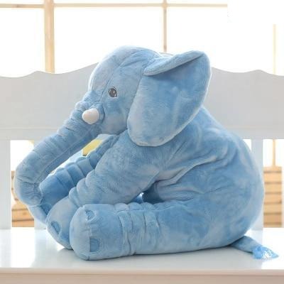 CozyEelephant | Knuffelzacht kussen voor kinderen - Pluche knuffel voor comfort