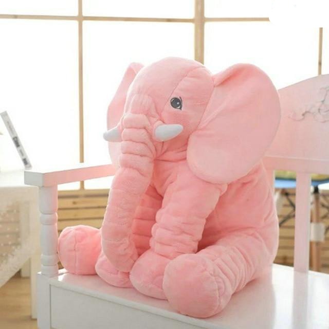 CozyEelephant | Knuffelzacht kussen voor kinderen - Pluche knuffel voor comfort