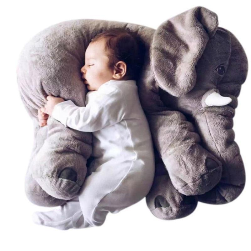 CozyEelephant | Knuffelzacht kussen voor kinderen - Pluche knuffel voor comfort