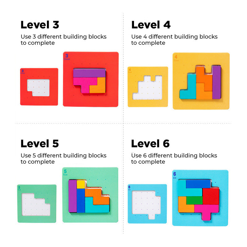 BrainBlocks | Speelse puzzeluitdaging - Educatief bouwspeelgoed